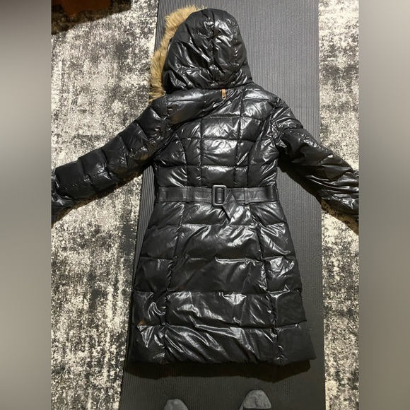 Mackage XS down jacket 3/4 with fur hood black almost not used - Picture 2 of 6